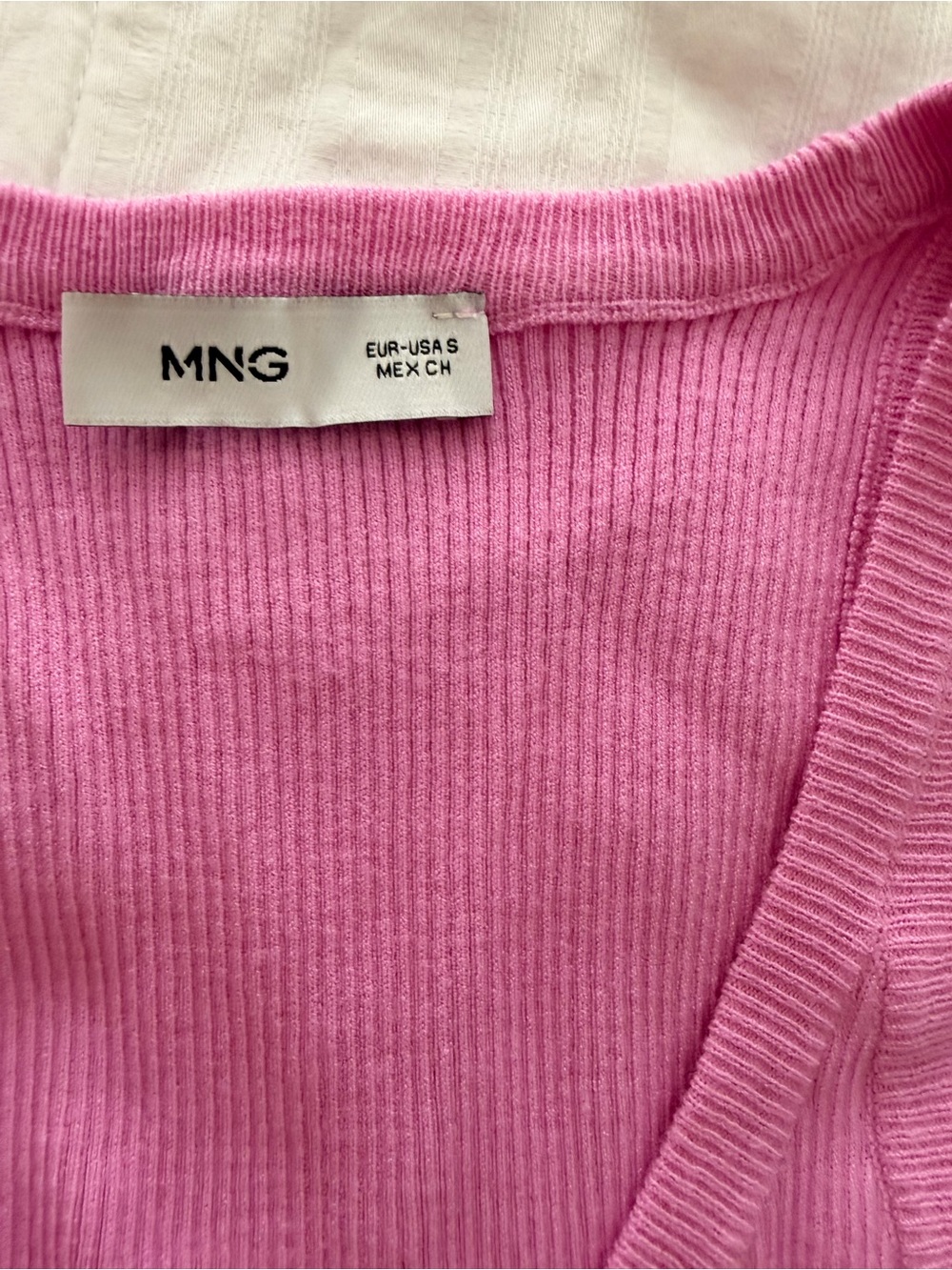 Mango Bright Pink Ribbed Tank - Picture 2 of 3